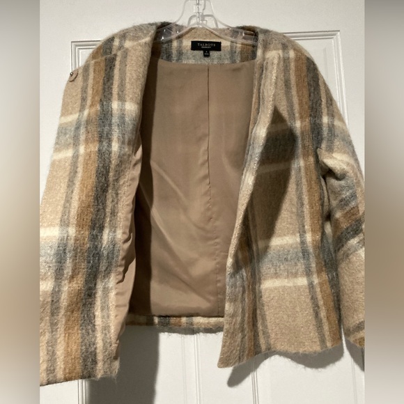 Talbots Plaid Swing Jacket, women’s 4 - Picture 3 of 13